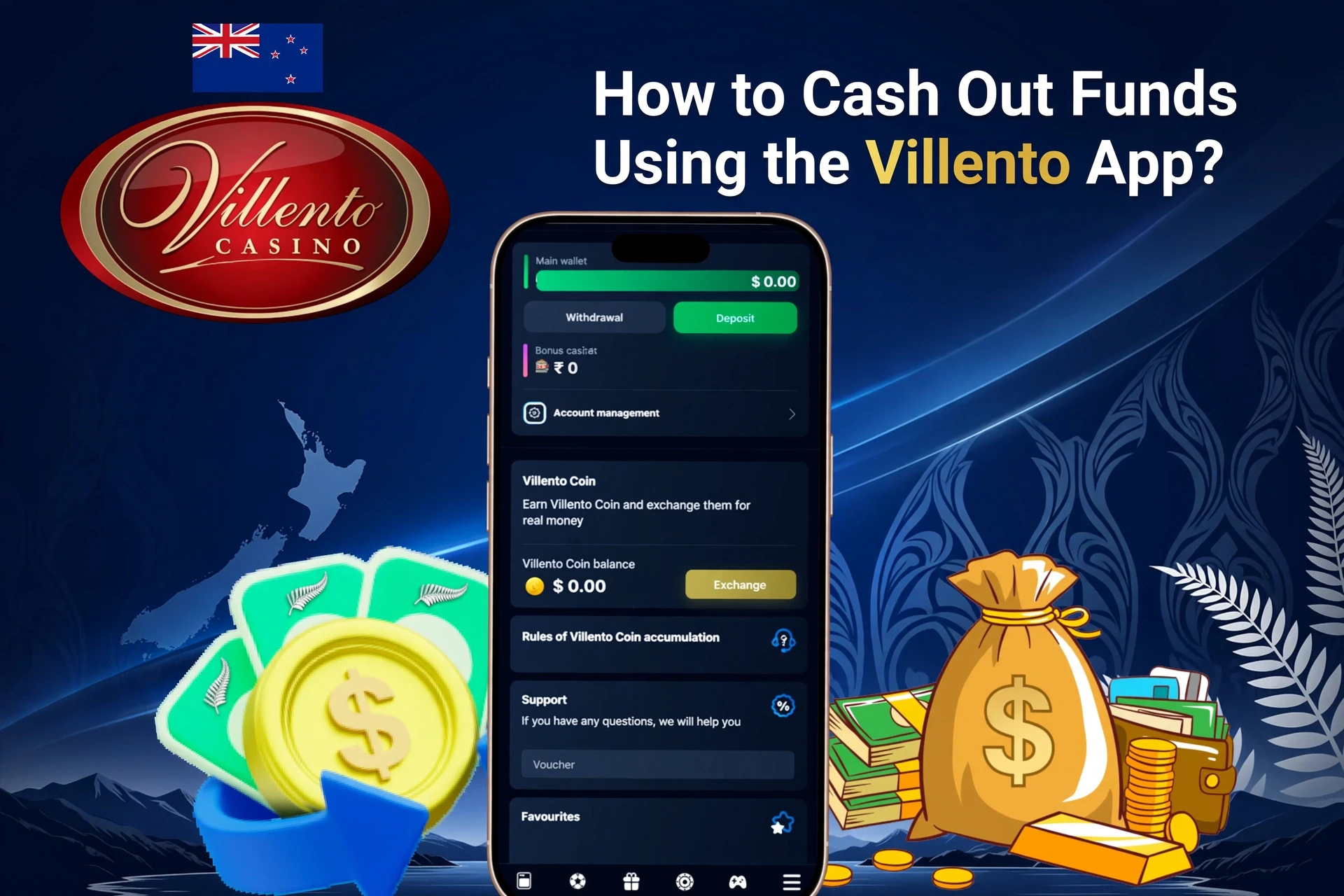 Registration process on the Villento Casino mobile app with social login options