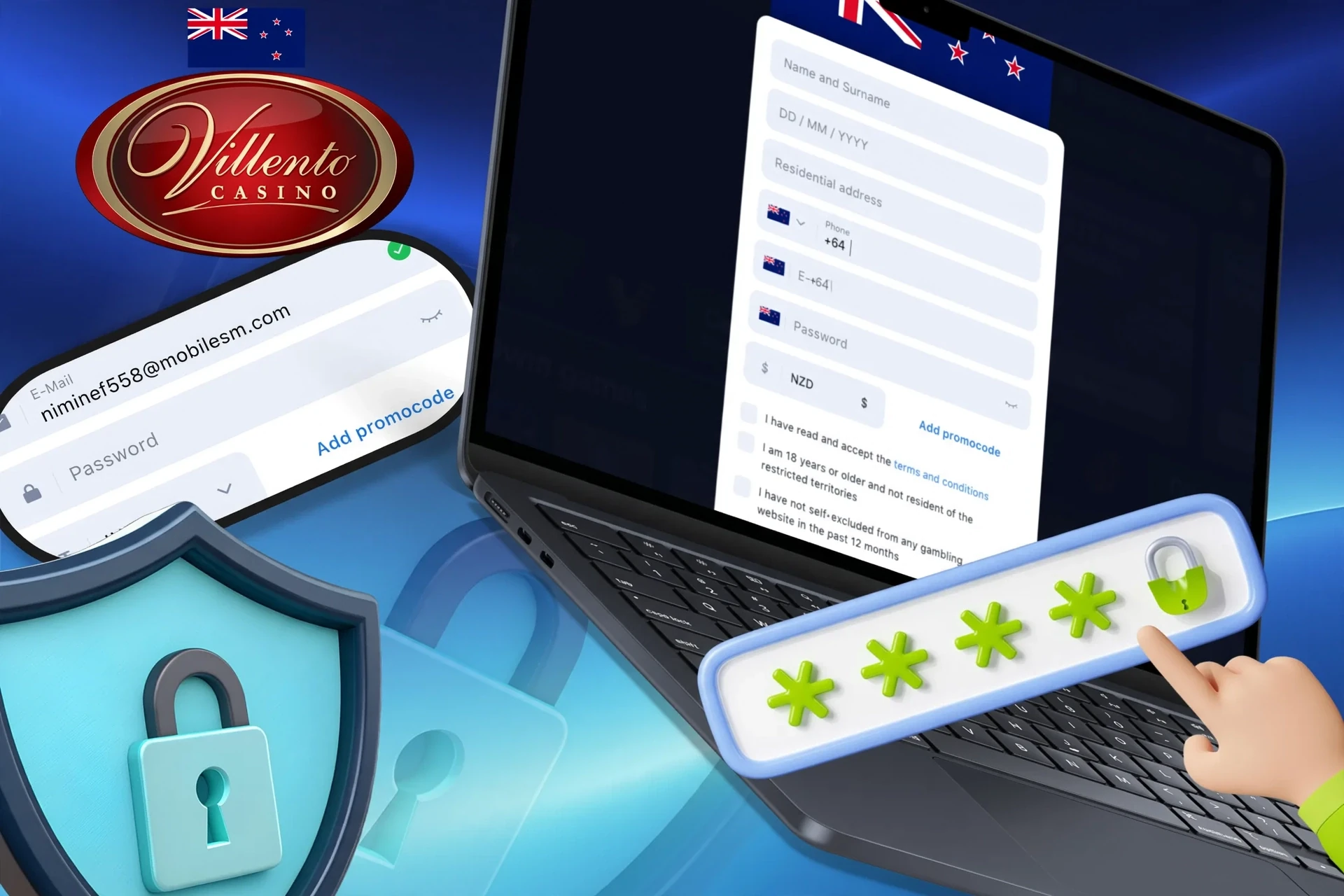 Instructions on how to create a strong and secure password to protect your account
